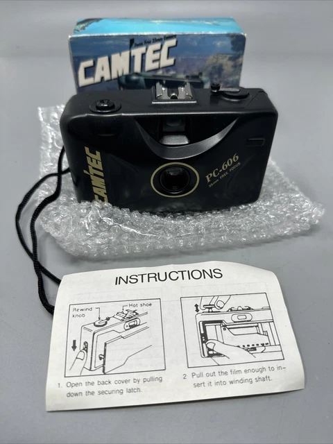 Cámara fotográfica Camtec PC-606 35 mm totalmente nueva en caja abierta nunca usada vintage