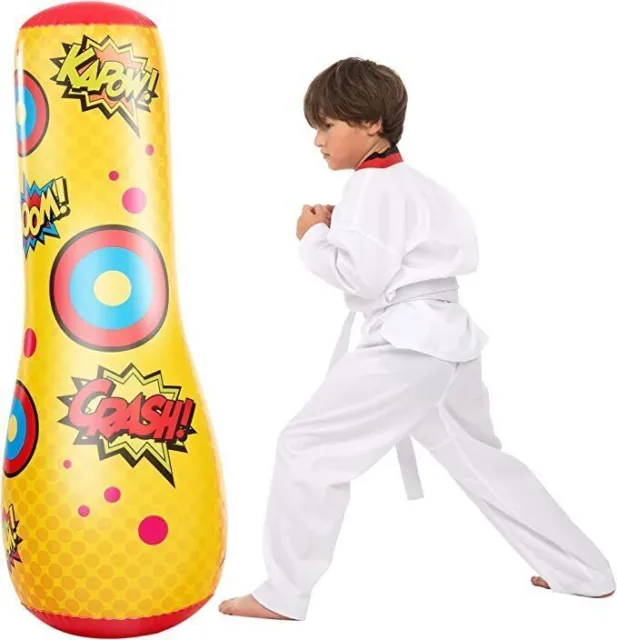JOYIN 47" Inflatable Bopper Punching Bag with Bounce-Back Action for Kids Gift