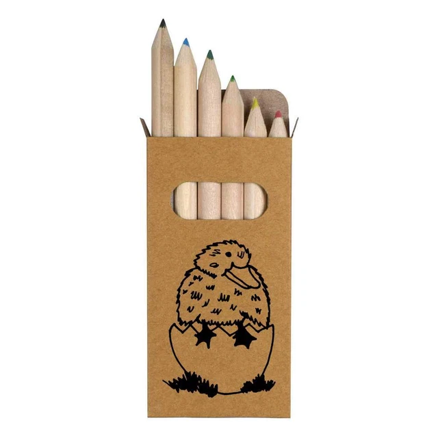 6 lápices cortos de 85 mm/juego de lápices de color ""Hatching Duck"" (PE00048912)