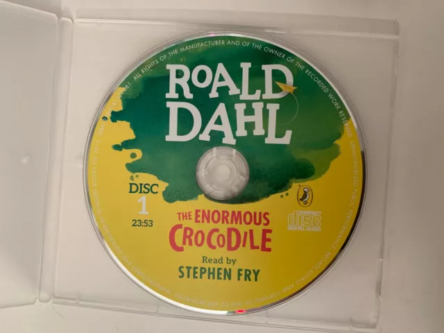 Roald Dahl ~ The Enormous Crocodile ~ Read by Stephen Fry Audio CD - FREE POST