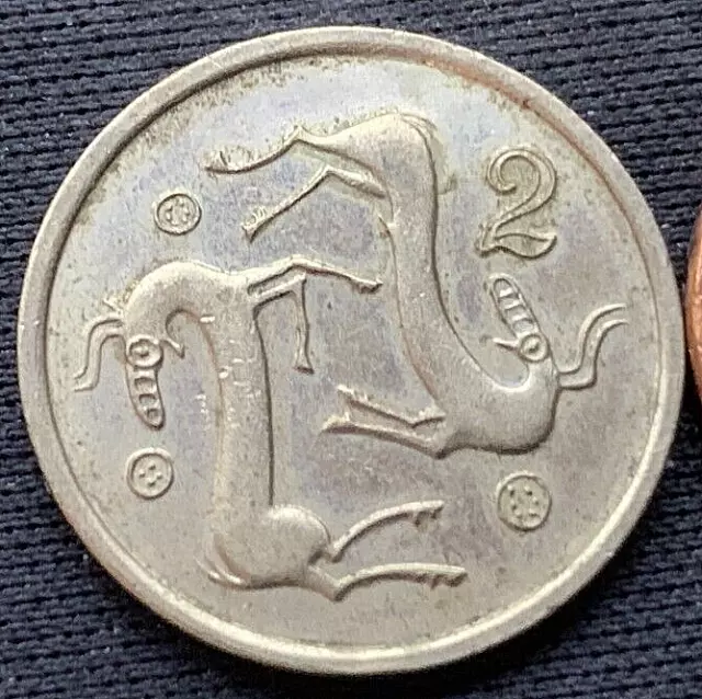 1985 Cyprus 2 Cents Coin UNC   ( Mintage 8 Million )  Condition Rarity  #M264