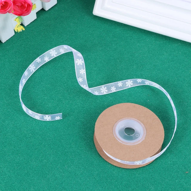 2x Satin Band Weihnachten Baum Bögen Geschenk Verpackung Band Ripsband 9
