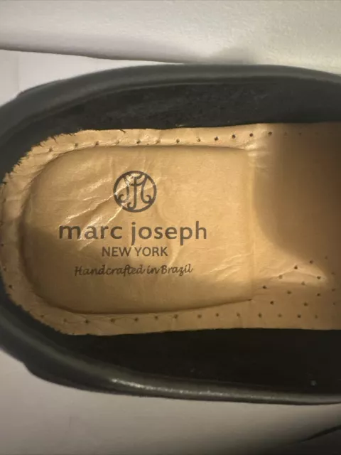MARC JOSEPH NEW York St. Tropez Black Leather Slip-On Driving Shoes Men ...