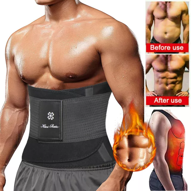 Women&Men Neoprene Waist Trimmer Ab Belt Trainer Workout Sauna Sweat Body Shaper