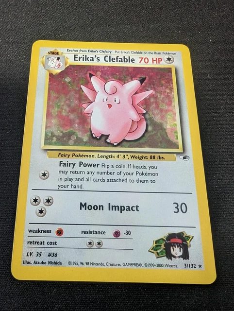 Erikas Clefable | 3/132 | Pokémon Card | Rare Holo WOTC
