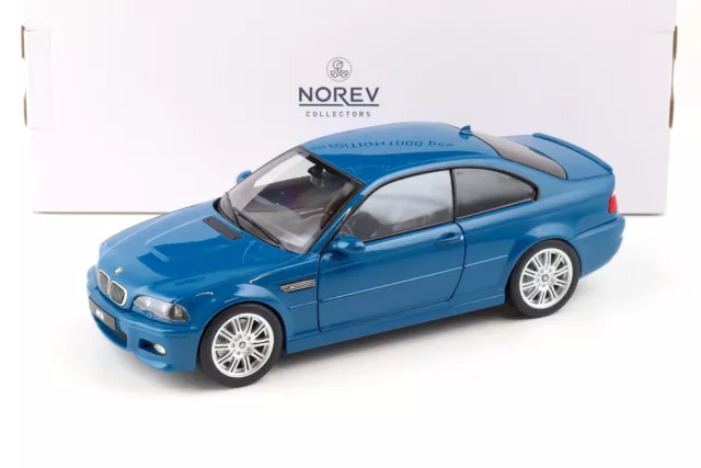 1:18 NOREV BMW M3 (E46) Coupe 2000 Laguna Seca Blue - Limited 1000 Pcs