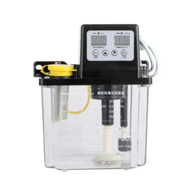 110V 2L Dual Digital Display Automatic Electric Lubrication CNC Pump Lube Oiler