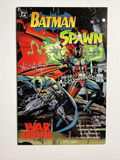 Batman/Spawn: War Devil #1 (1994) 9.4 DC Signed Moench Grant Dixon COA 427