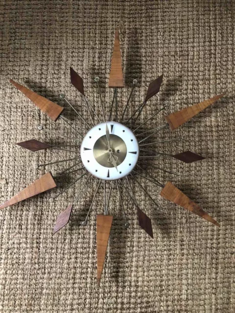 Electro Starburst Vintage Clock