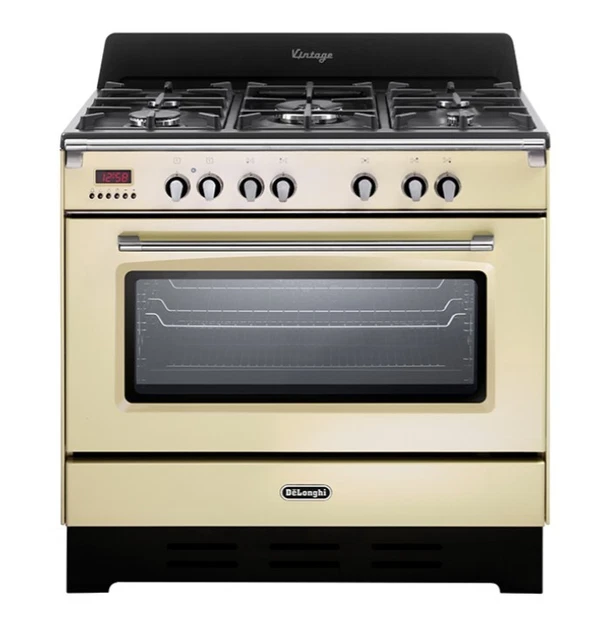 Delonghi MEM965BAED Cuisine 5 Feux Gaz Tr. Couronne Four Multifunz. CL La Beige