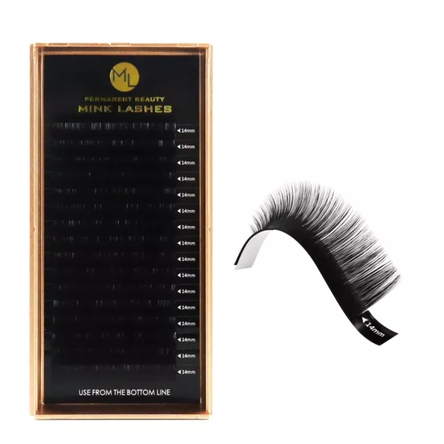 Extensiones de Pestañas en Grupo Mink Lashes C D Curl 0,07 0,15 MM 16 Serie