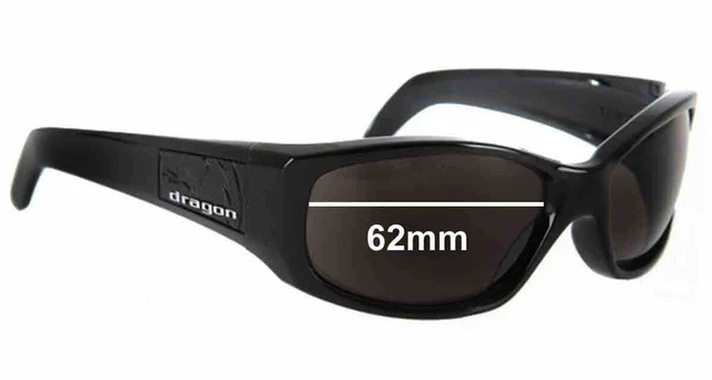 SFx Replacement Sunglass Lenses fits Dragon Casino - 62mm Wide