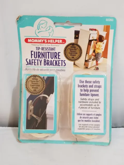 Soportes de seguridad resistentes a punta de ayuda para muebles Mommy's 02263