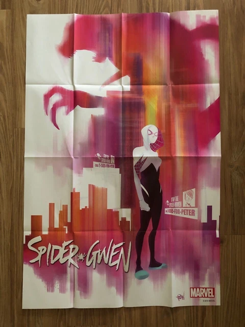 Spider-Gwen Promo Poster 2015 Marvel Comics 24x36 NEVER USED