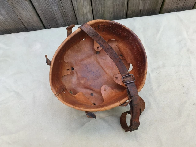 Stahlhelm Innenleben mit Kinnriemen -Gr.55
