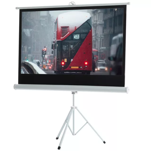 Projector Screen Stand Portable HD Cinema Movie Projection 50/72/84/100/120inch