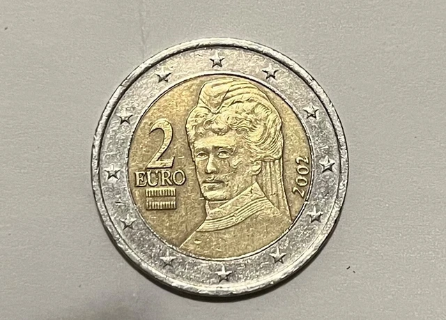 PIÈCE 2 EUROS autriche 2002 Bertha Von Suttner EUR 50,00 - PicClick FR