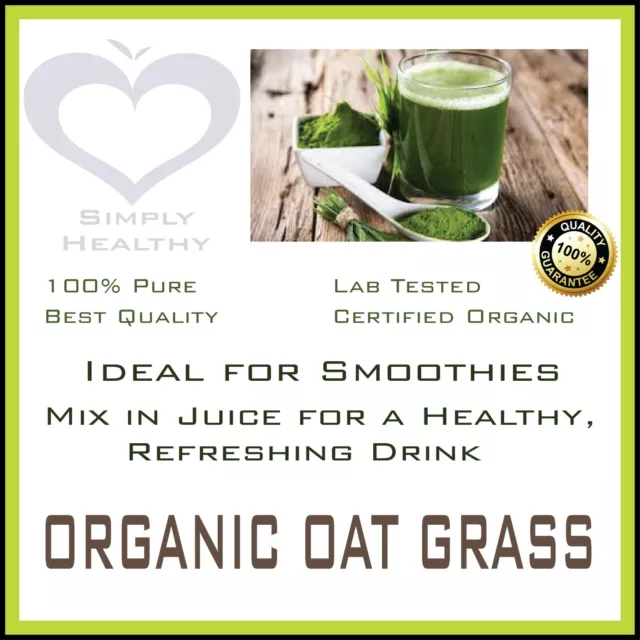 OAT GRASS POWDER ORGANIC CERTIFIED 1 Kg BEST AVAILABLE QUALITY