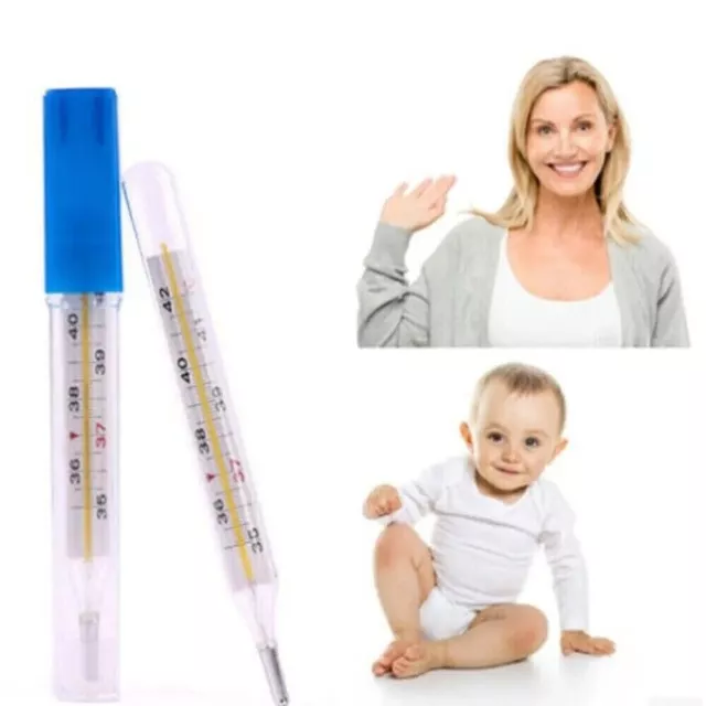 Neu Erwachsene Kinder Thermometerwaage traditionelle Glas klinische Genauigkeit