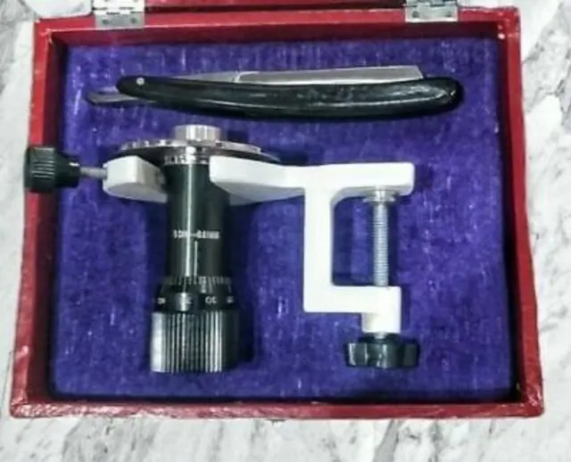 Hand Held Table Model Manual Microtome with Razor