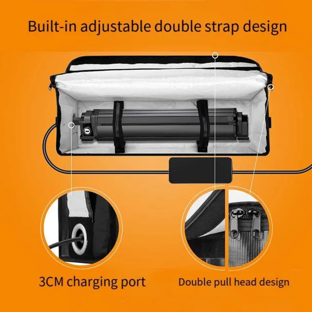 Zeee Batterie Safe Bag Sac Ignifuge et antidéflagrant Boîte de Rangement  pour Batterie Lipo de Grande capacité Sac de Protection pour Le Chargement  et