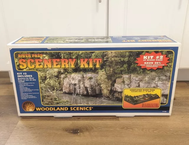 Woodland Scenics S1488 HO Scale RIVER PASS SCENERY KIT #2 Train NEW!!