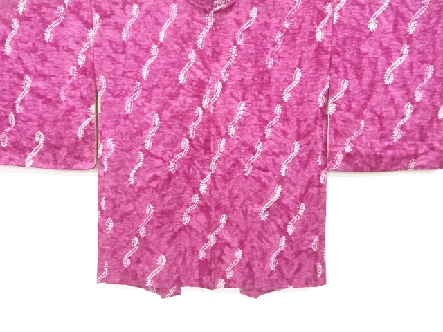 6677461: Japanese Kimono / Antique Haori / Shibori / Abstract Pattern