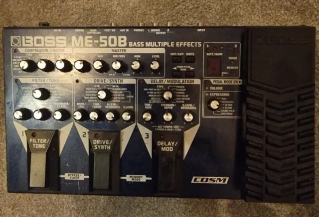 BOSS ME-50B blue Bass Multiple Effects Guitar Processor MIT Pedal discontinued