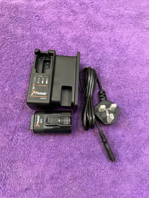 *NEW*GENUINE PASLODE 018882 7.2v Battery Charger+1 X LITHIUM ION 7,2VDC BATTERY