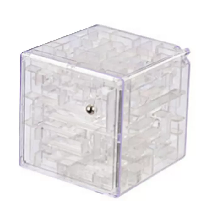 3D Money Maze Bank Cube Puzzle Saving Coin Collection Case Box Brain Game Kids