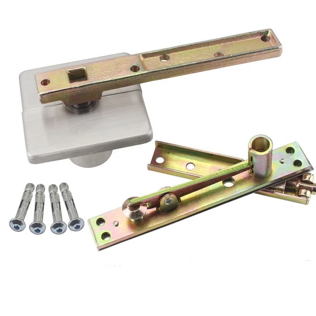 Heavy Pivot Hinge 360° Swivel Invisible Hidden Soft Close Door Hinges Load 150KG