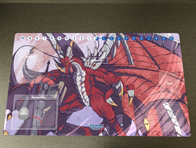 DTCG Digimon Lilithmon & Beelstarrmon Dual Playmat - 600x350mm Trading Card Game Mat