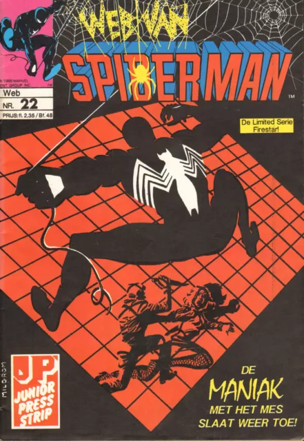 Web Van Spiderman 022 - Moord Op Een Fotomodel (Junior Press 1988)