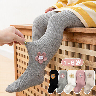 Collant calze calde cotone neonato bambini bambine 1-8 anni fiore