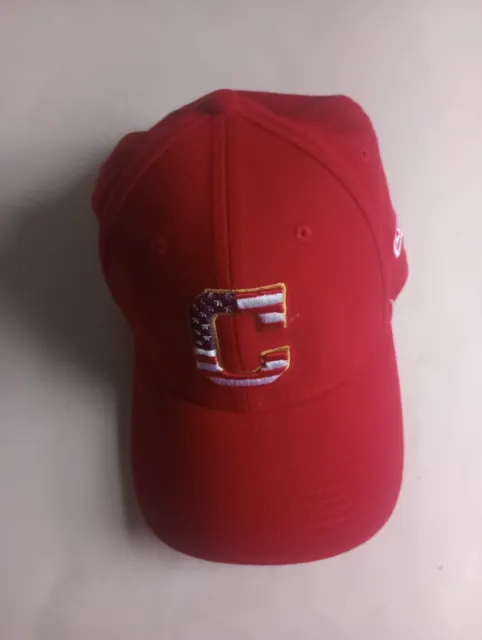 Cleveland Indians New Era 39Thirty American Flag Flex Hat. S/M New