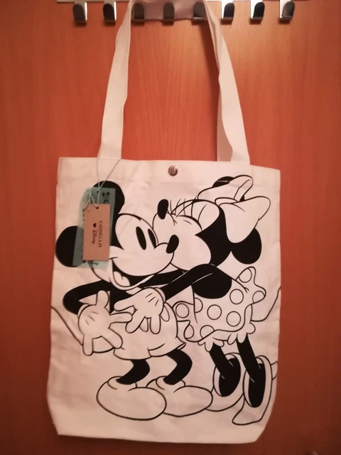 CODELLO DISNEY SHOPPER Tasche Minnie Mickey Mouse Baumwolle Neu EUR 65 ...