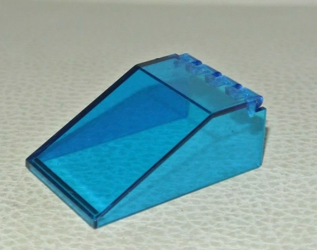 LEGO Space: Windscreen 6 X 4 x 2 - 4474 Trans-Bleu Dark - Set 6783 6980