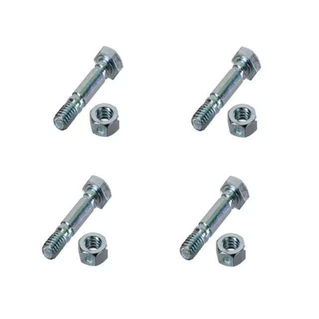 710-0890 Pack of 4 Shear Pins with Nuts for MTD Snowblower 1-1/2" x 5/16"