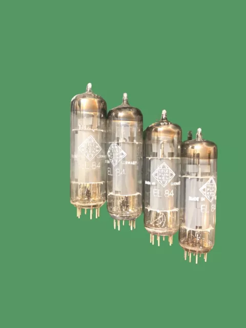 Telefunken EL84/6BQ5 NOS Tesing Values Matched Quad 2