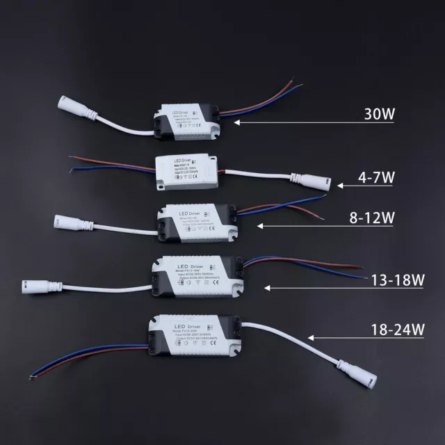 1 pieza 3 ~ 24W LED controlador fuente de alimentación adaptador transformador para luz de panel LED