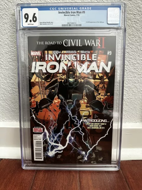 Invincible Iron Man #9 CGC 9.6 1st Appearance Riri Williams Marvel Comics 2016