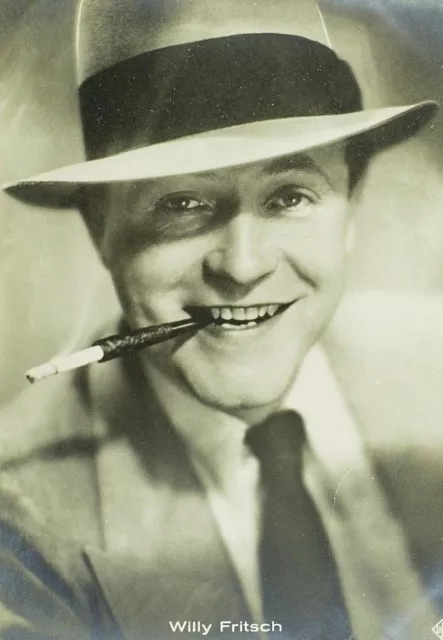1930's RPPC Willy Fritsch Movie Star Ross Verlag Dutch Real Photo Postcard 3P107