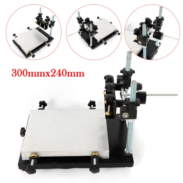 Manual Adjustable Solder Paste Printing Machine 0-120mm PCB SMT Stencil Printer