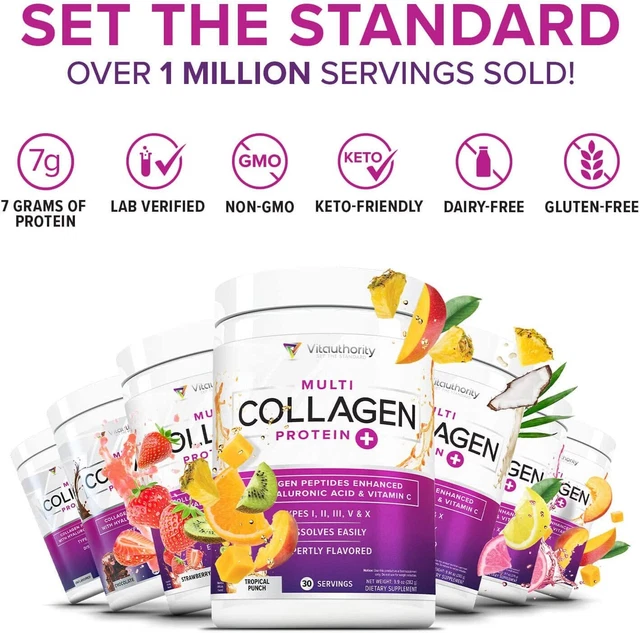 MULTI COLLAGEN PEPTIDES plus Hyaluronic Acid and Vitamin C Hydrolyzed