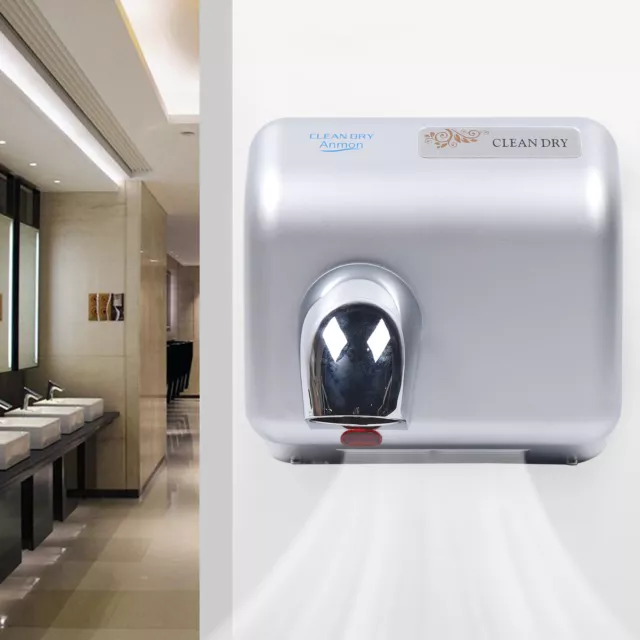 2300W Powerful Automatic Electric Hand Dryer Wall Mounted Washroom Bathroom