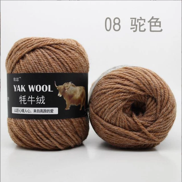 1000g Strickwolle Yak Wolle Cashmere Chunky Garn Crochet Soft Baby Baumwolle HOT 9