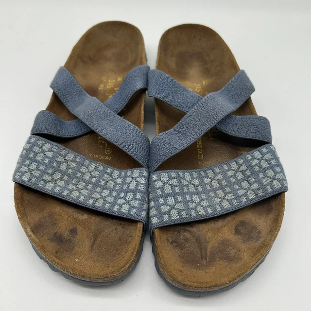 BIRKENSTOCK PAPILLIO WOMENS Tabora Flat Sandals Tendril Brown Gold
