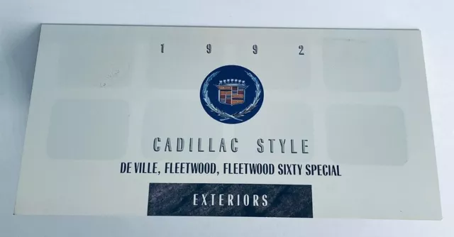1992 Cadillac De Ville Exteriors Dealer Showroom Sale Brochure Guide Catalog