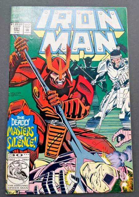 Iron Man #281 Vol.1 Key Issue 1st Cameo App War Machine Marvel Comics (June1988)