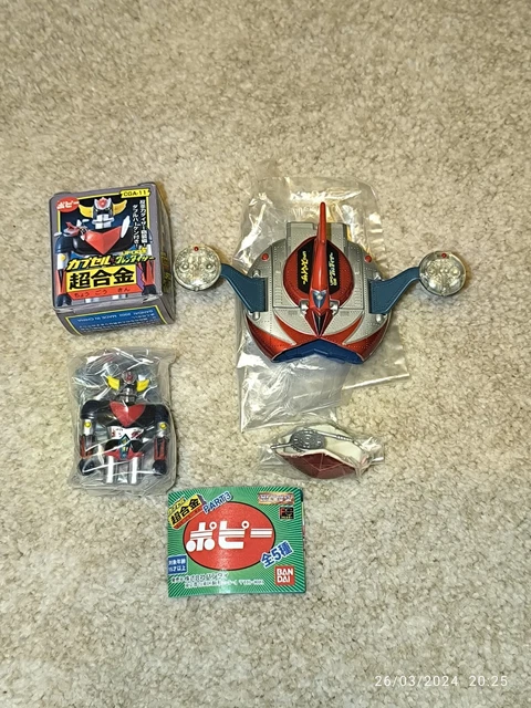 Lot 3 Gashapon CGA-09 11 12 w Grendizer Goldorak Popy BANDAI 2002